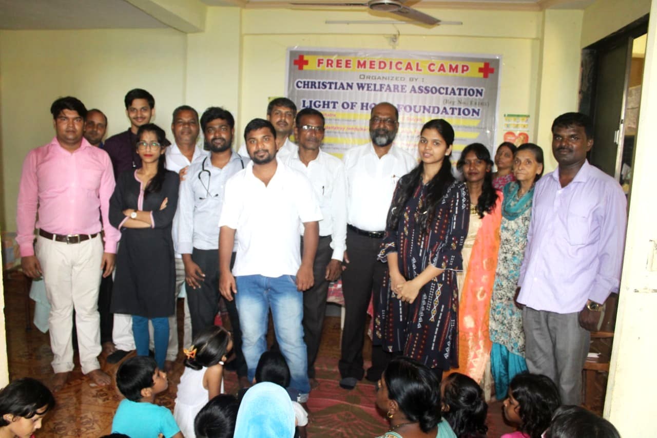 The Foundation team at a free medical camp